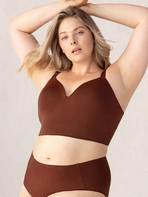 Ensemble Soutien-Gorge Confort Formant Sans Fil et Culotte Taille Haute Gainante