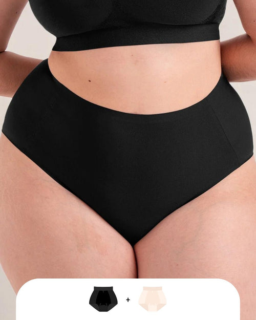 Pack de 2 Culottes Gainante taille haute